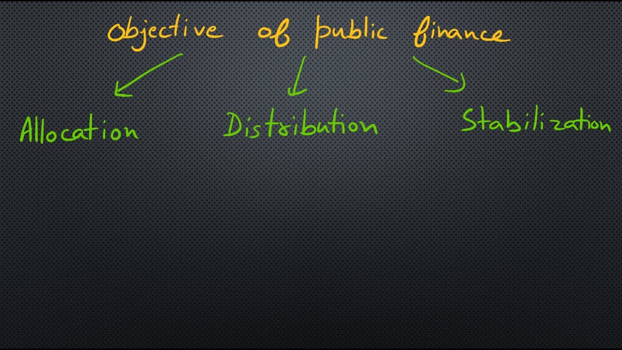 objectives of public finance | function of public finance