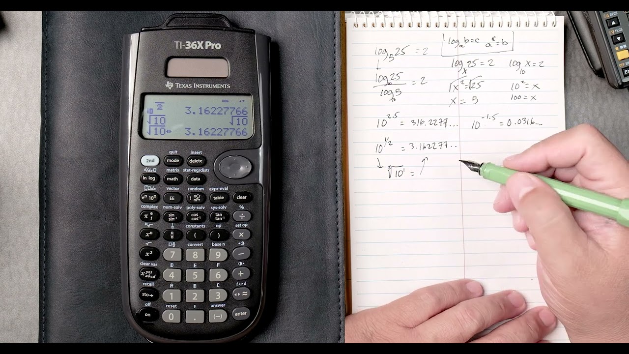 TI-36X Pro: объяснение логарифмов, натуральных логарифмов и антилогарифмов