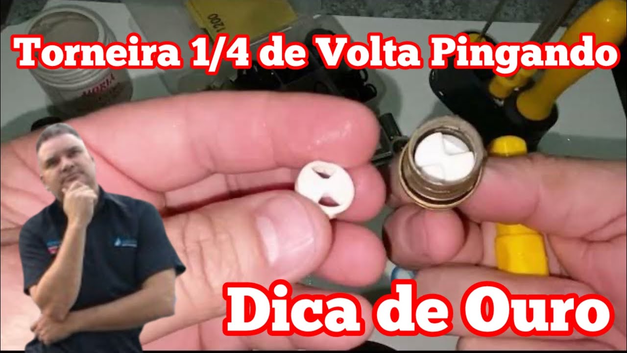 Como Consertar Torneiras 1/4 de Volta Pingando  |  Faça Você Mesmo
