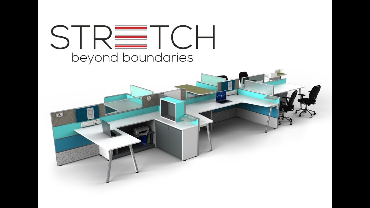 Stretch Workstation- SOS, Spacewood Office Solutions