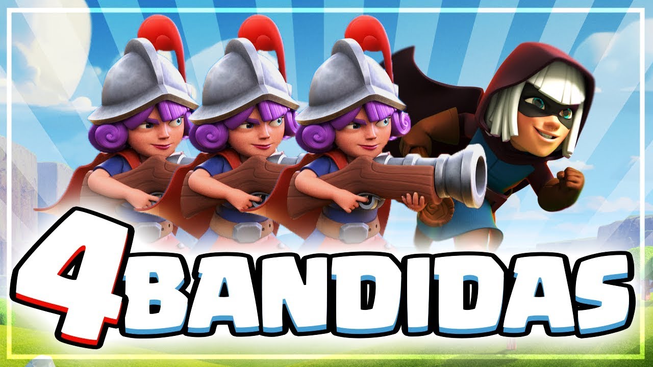 TRIPLE MOSQUETERA CON BANDIDA | Clash Royale