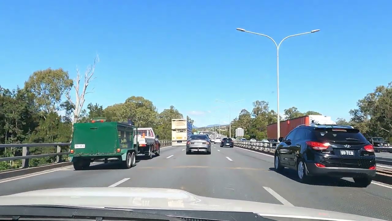 Driving Coomera to Robina VIA M1,Gold Coast,Queensland,Australia