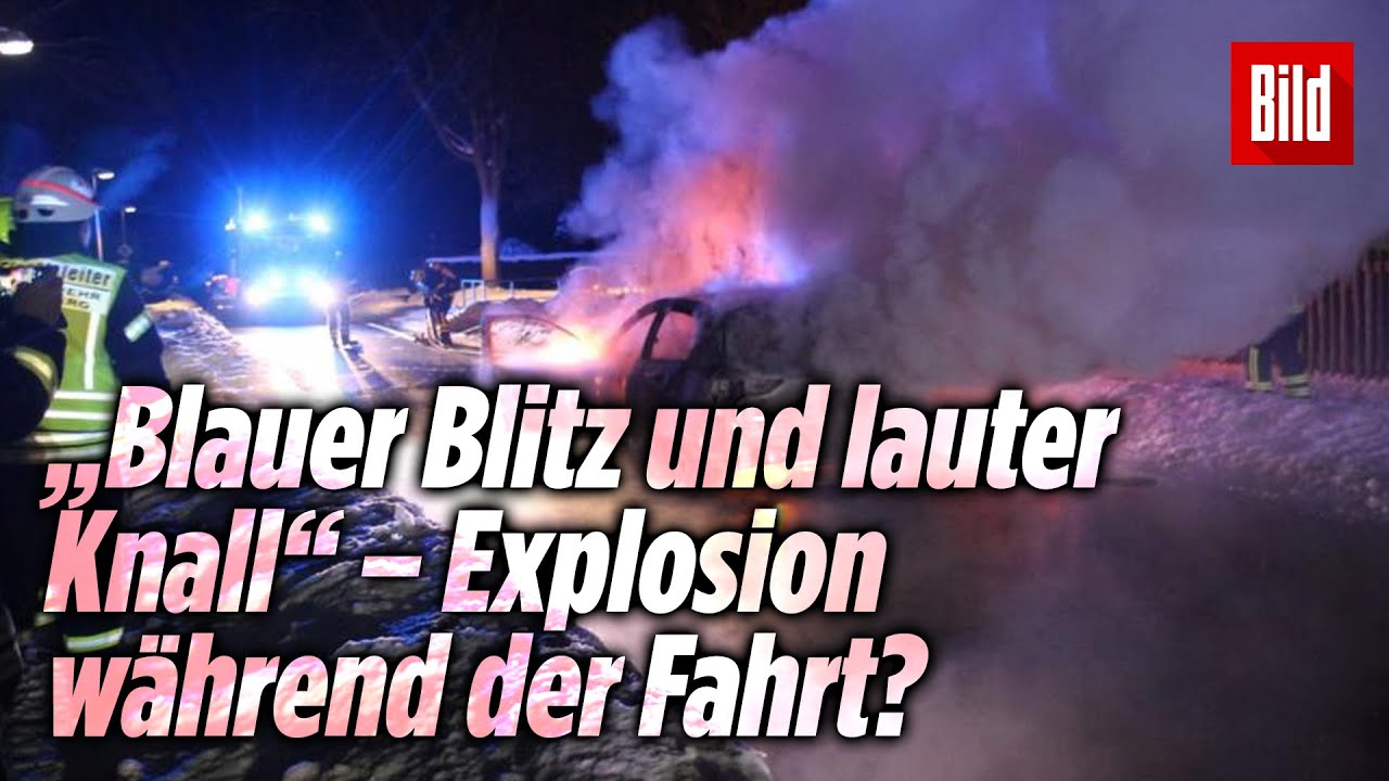 Akku von E-Auto fängt während der Fahrt Feuer