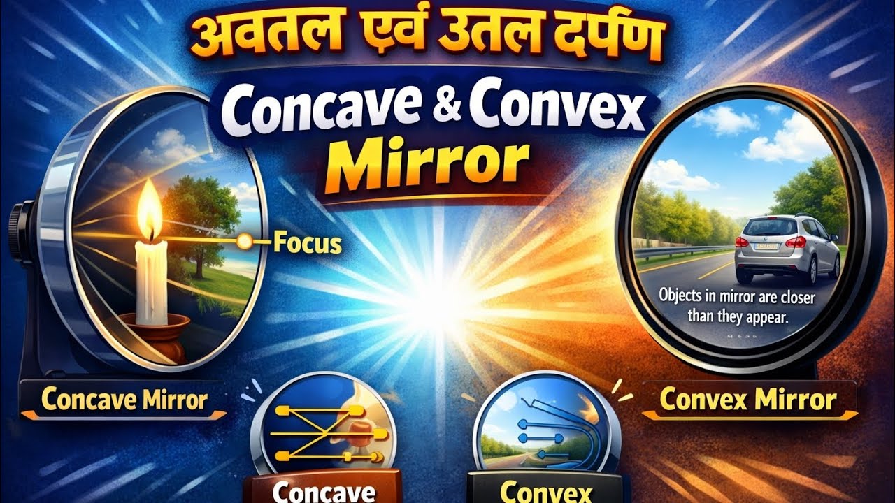 concave mirror and convex mirror image formation 