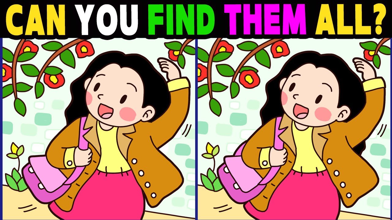 Spot The Difference: Spot the 3 Differences | Brain Training 【😀Normal】 #1058