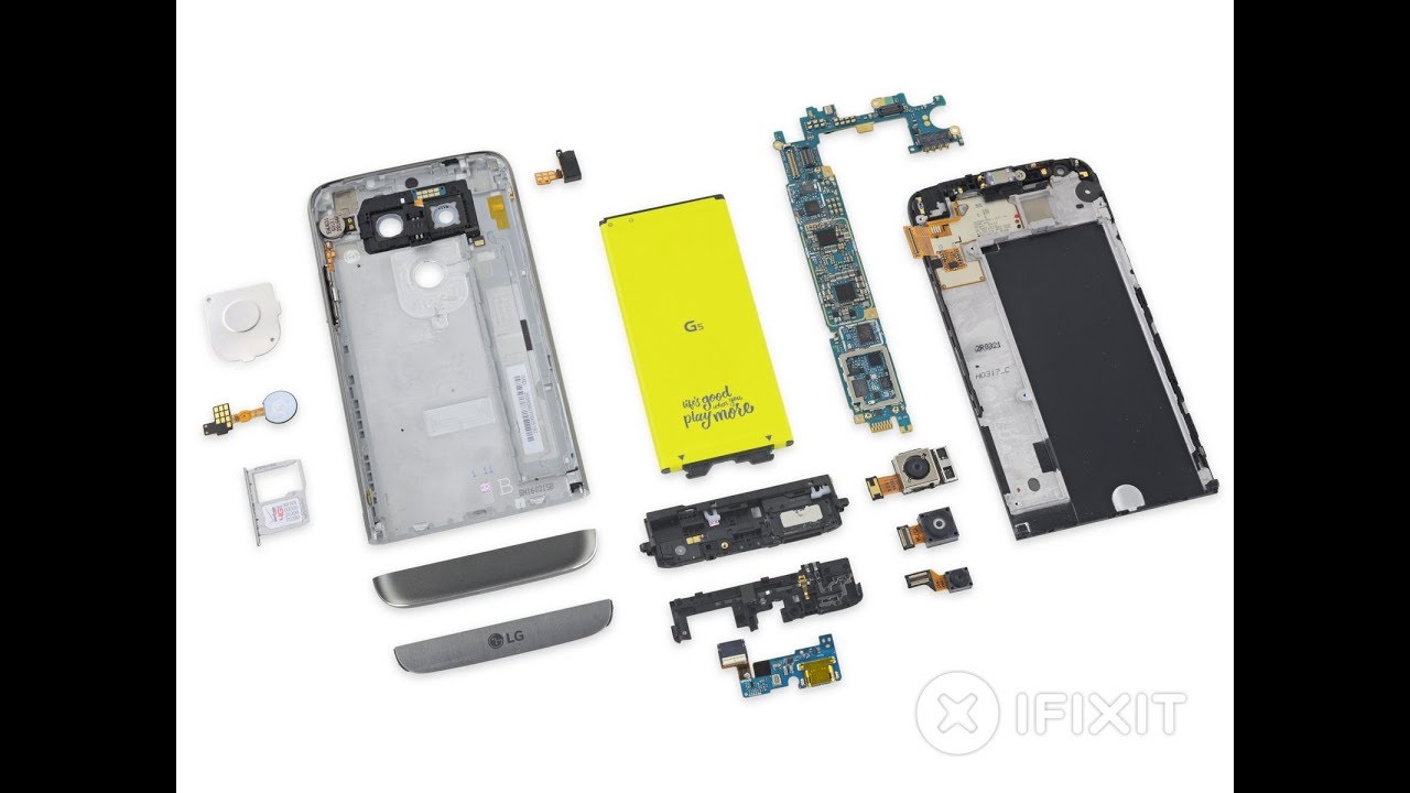 desmontar o desarmar lg g5 piesa por piesa 2018