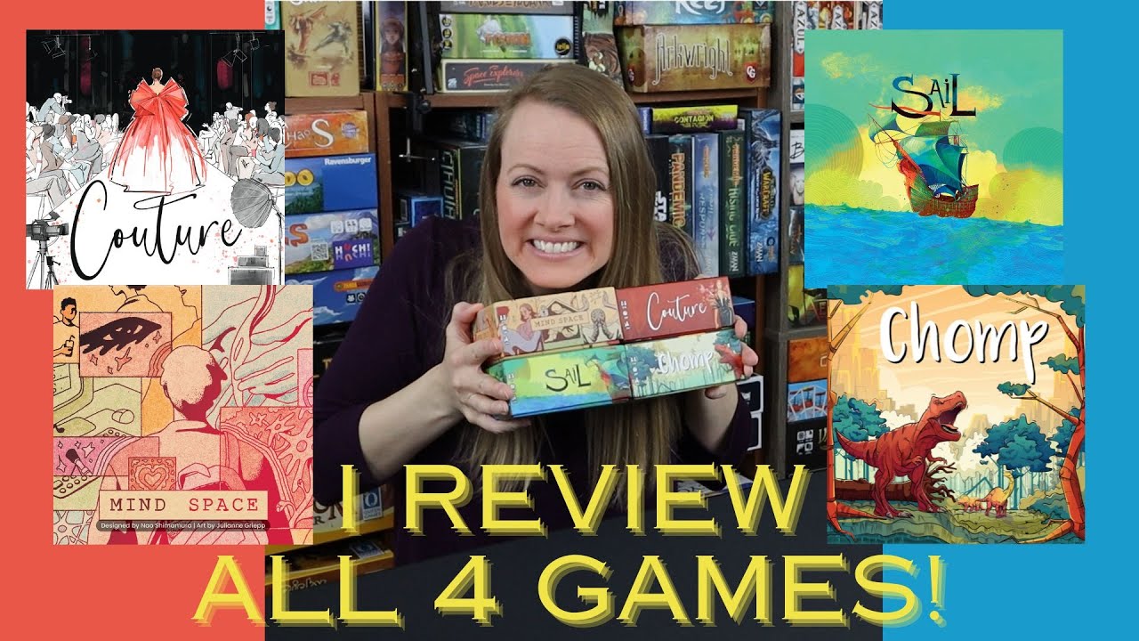 4 DYNAMITE GAMES from Allplay | Check out COUTURE, CHOMP, SAIL, & MIND SPACE with Me!