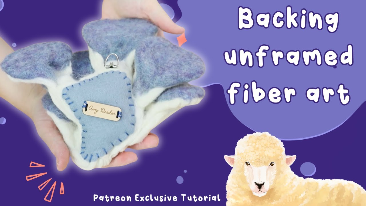 Backing Unframed Work - July Patreon Pick