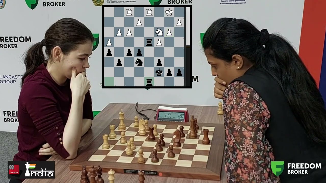 World no. 2 faces India no. 2 | GM Aleksandra Goryachkina vs GM Harika Dronavalli | World Blitz 2022