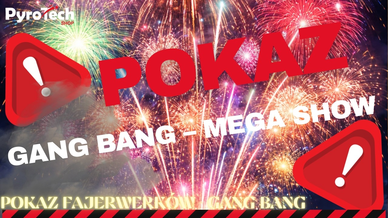 POKAZ FAJERWERK&Oacute;W - GANG BANG - 123 strz. 25-30 mm - PTS13 - PyroTech