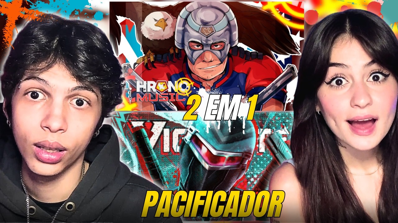 (INSANO!!) 2 EM 1 | Pacificador & Vigilante (Peacemaker) | Chrono & AniRap - REACT VT e LELE