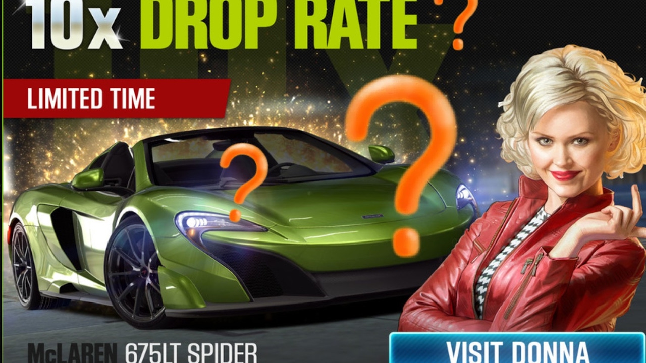 CSR Racing 2 - IS THIS A REALLY 10x DROP RATE? McLaren 675LT SPIDER