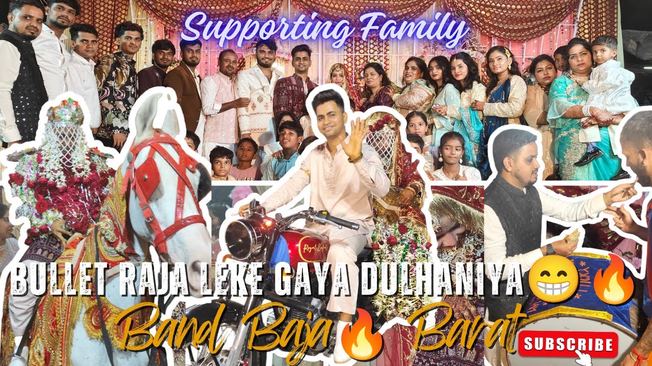 Bullet🏍️Mai Dulhan Ki Vidai✨Alhamdulillah Nikha Hua Pura🥰Band🥁Baja Barat🎷Barat Nai Noton💸Ki barish