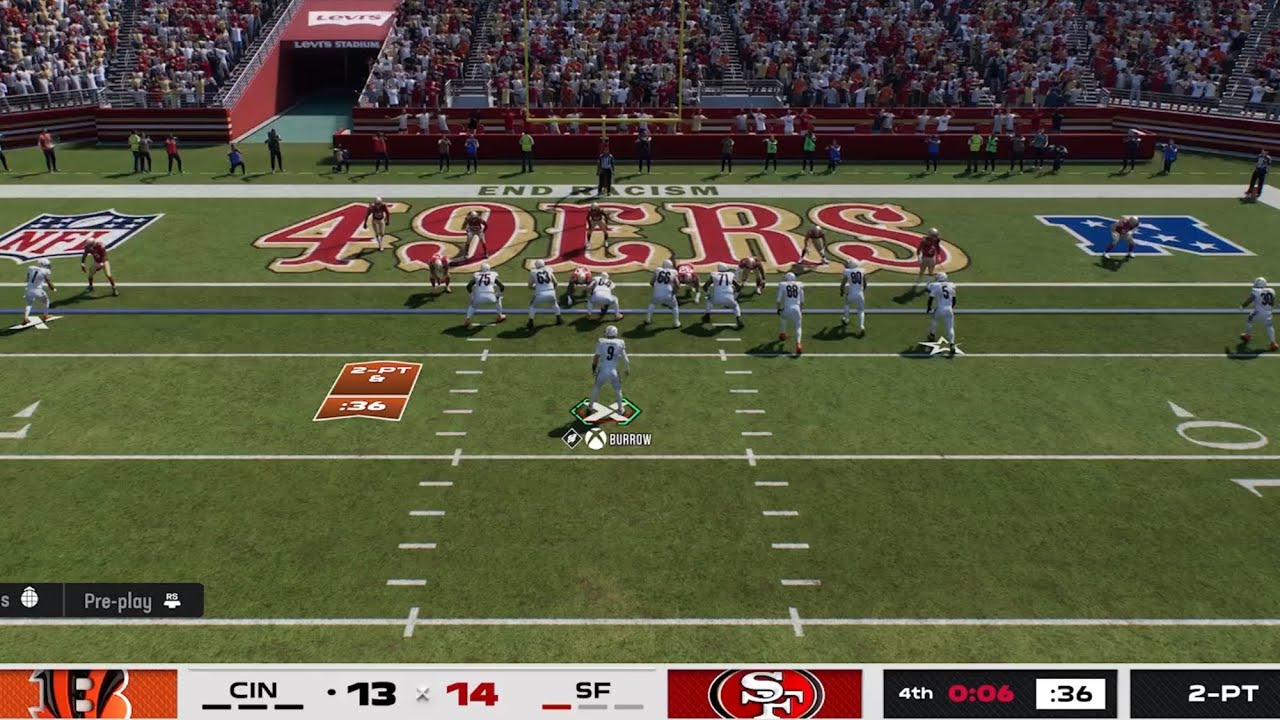 GOING FOR THE WIN! 2 Point Conversion! Online Madden 26 Bengals 49ers