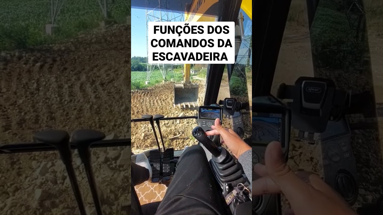 como operar uma escavadeira hidr&aacute;ulica