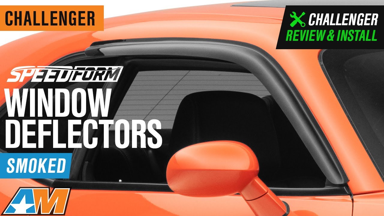 2008-2021 Challenger SpeedForm Window Deflectors; Smoked Review & Install