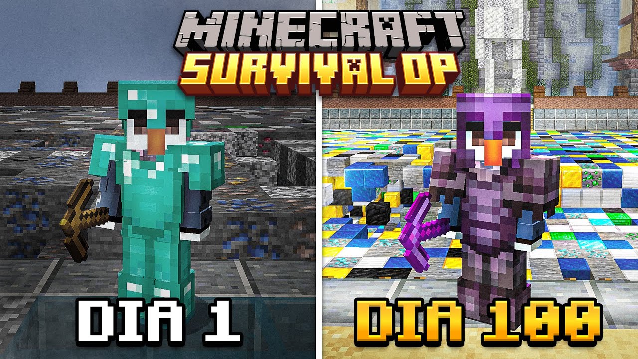 SOBREVIVÍ 100 DÍAS en el SURVIVAL OP de ESTE SERVIDOR