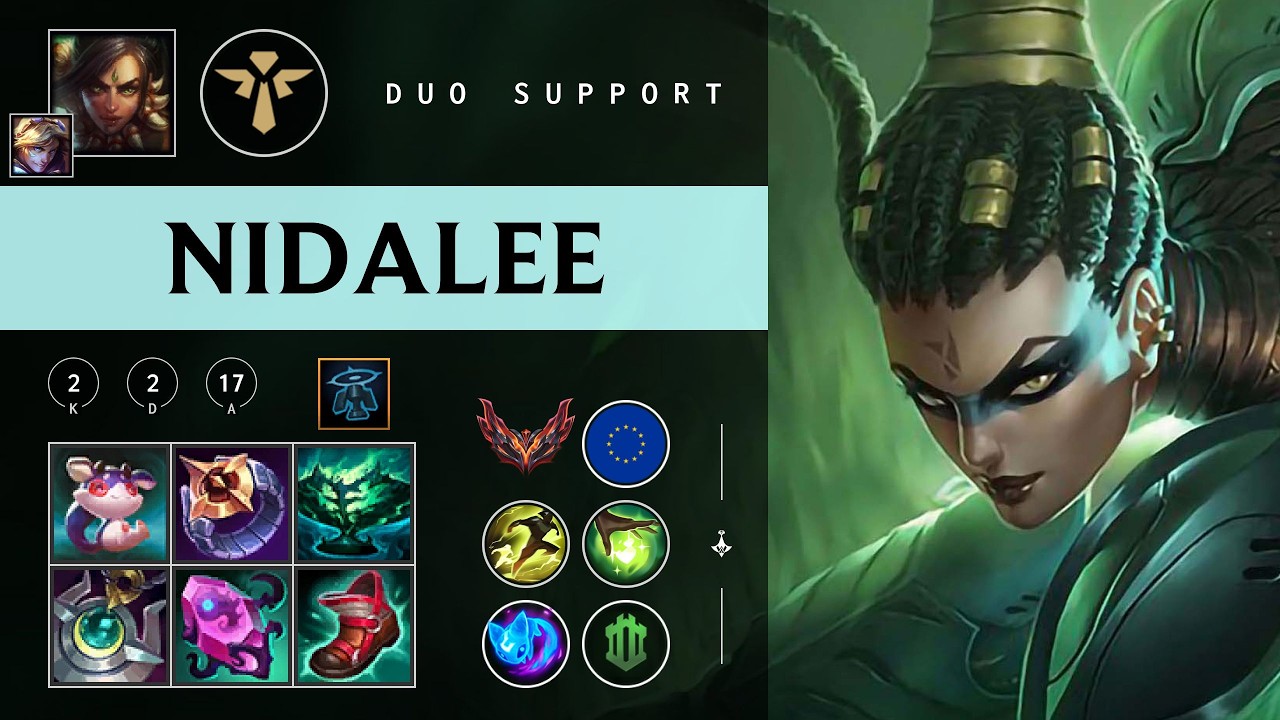 Nidalee Support vs Bard - EUW Grandmaster Patch 26.03