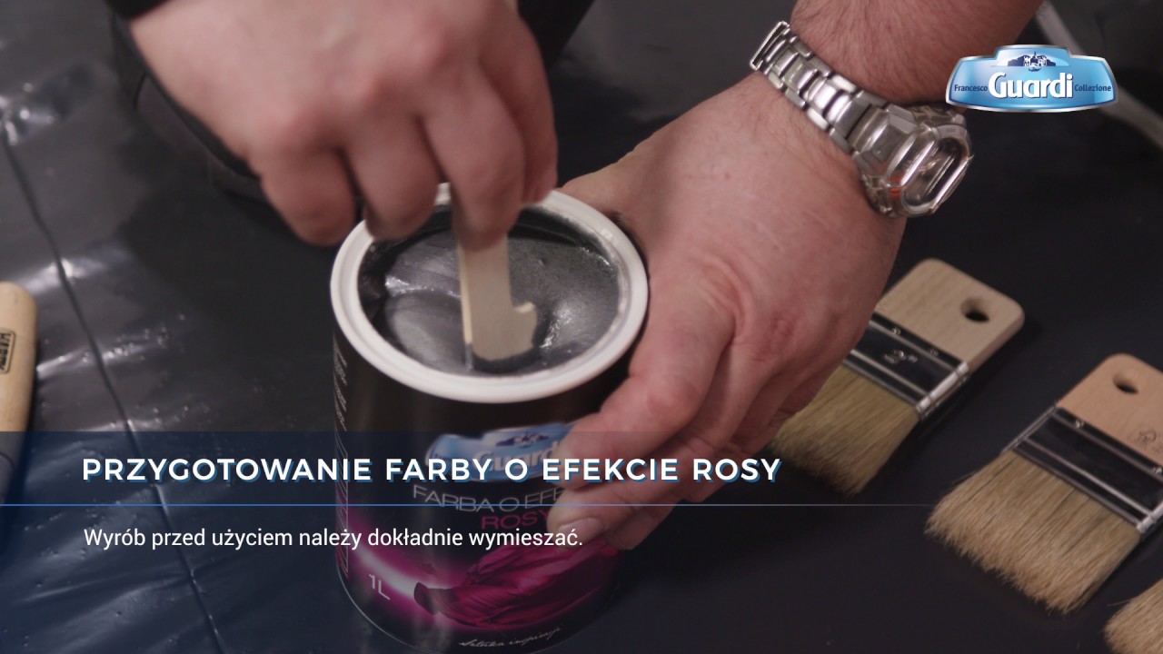 Farba o efekcie rosy - Francesco GUARDI Collezione - film instruktażowy