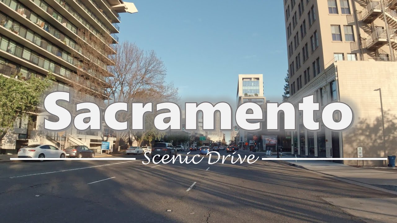 Driving in Downtown Sacramento, California - 4K