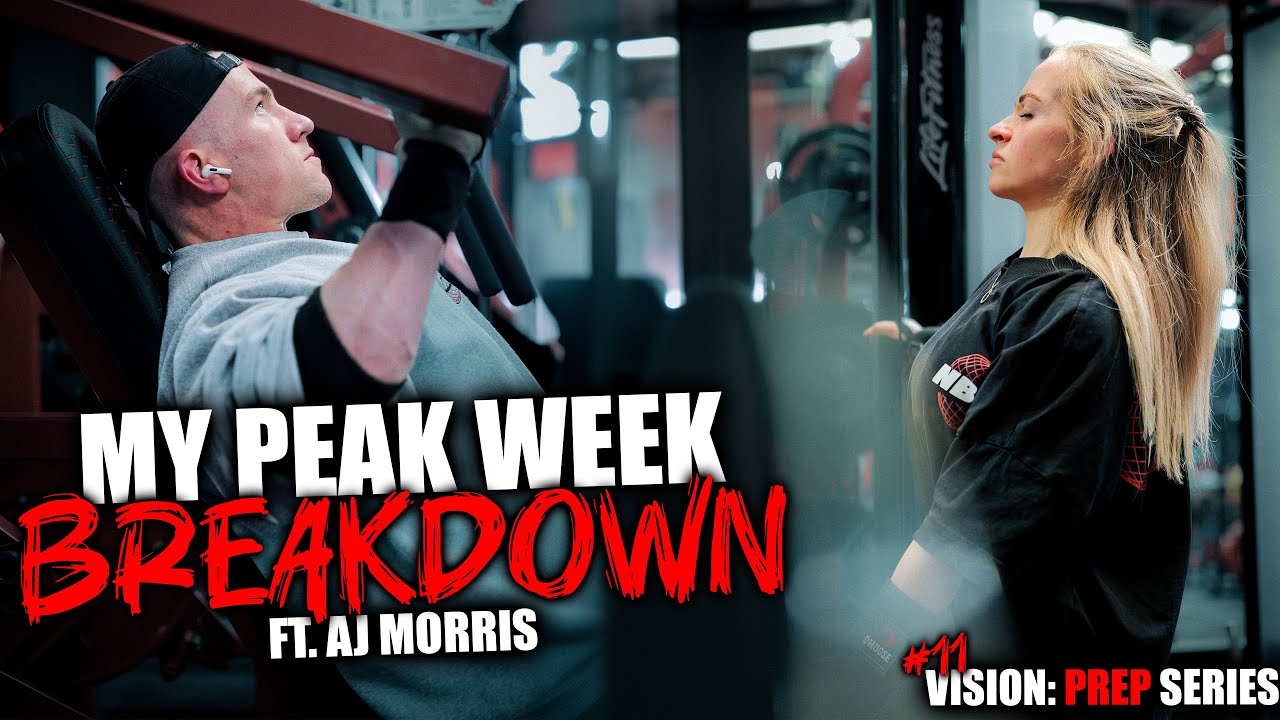 Breaking Down Peak Week with Aj Morris | Push Day | Natural Bodybuilding Prep