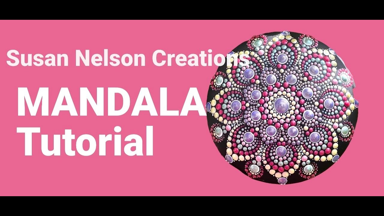 Lilac Pearls Mandala Tutorial Video by Susan Nelson