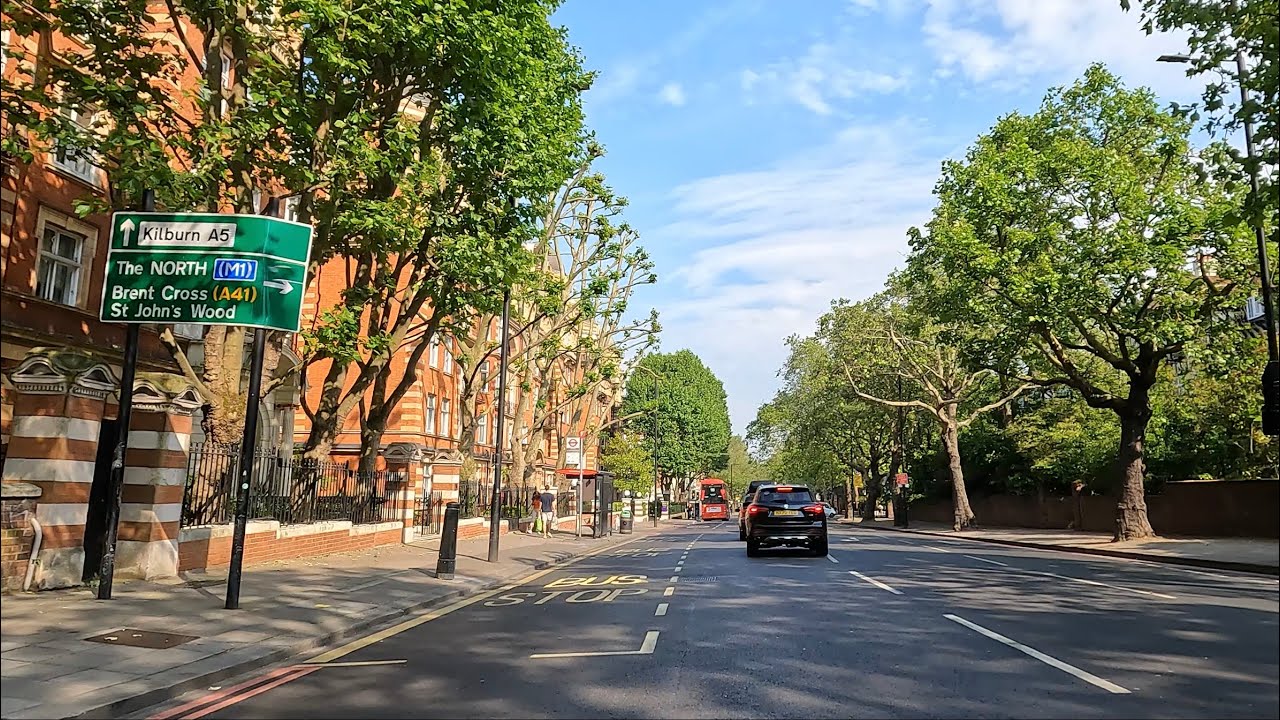 Driving in London in the Summer | Edgware Road Paddington to Kingsbury, Burnt Oak and Colindale