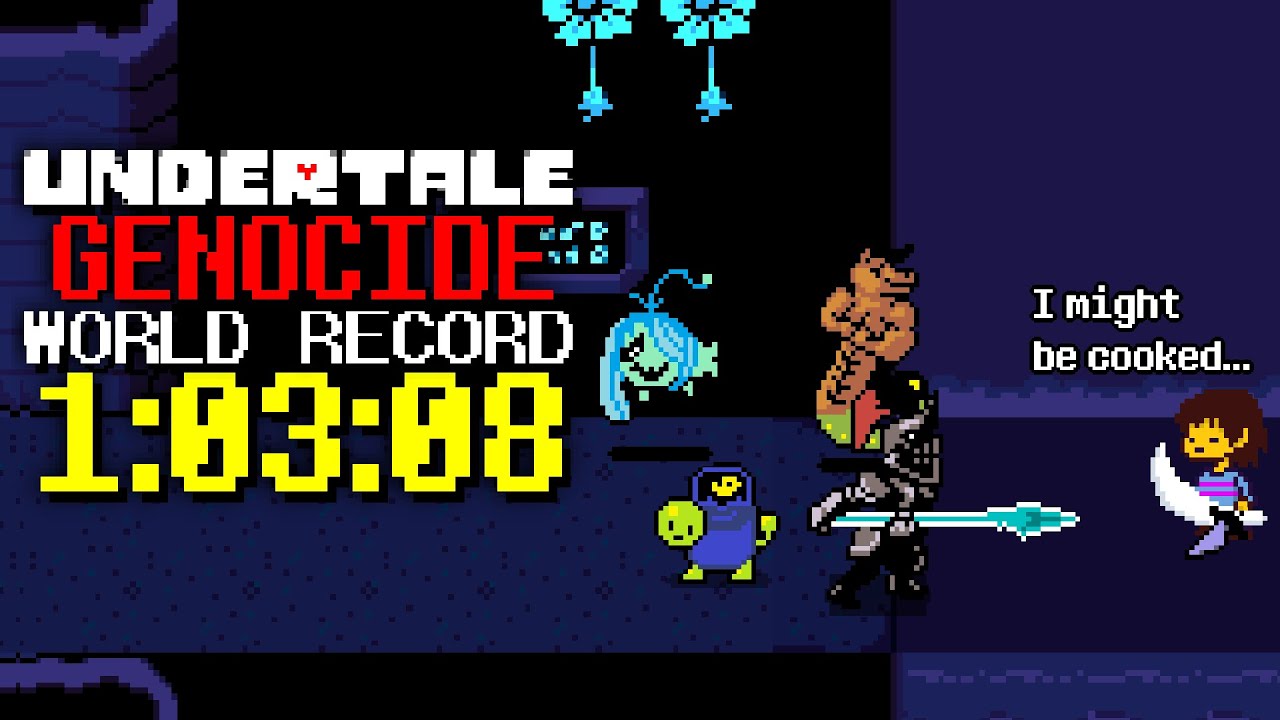 Undertale Genocide Speedrun FORMER WORLD RECORD - 1:03:08