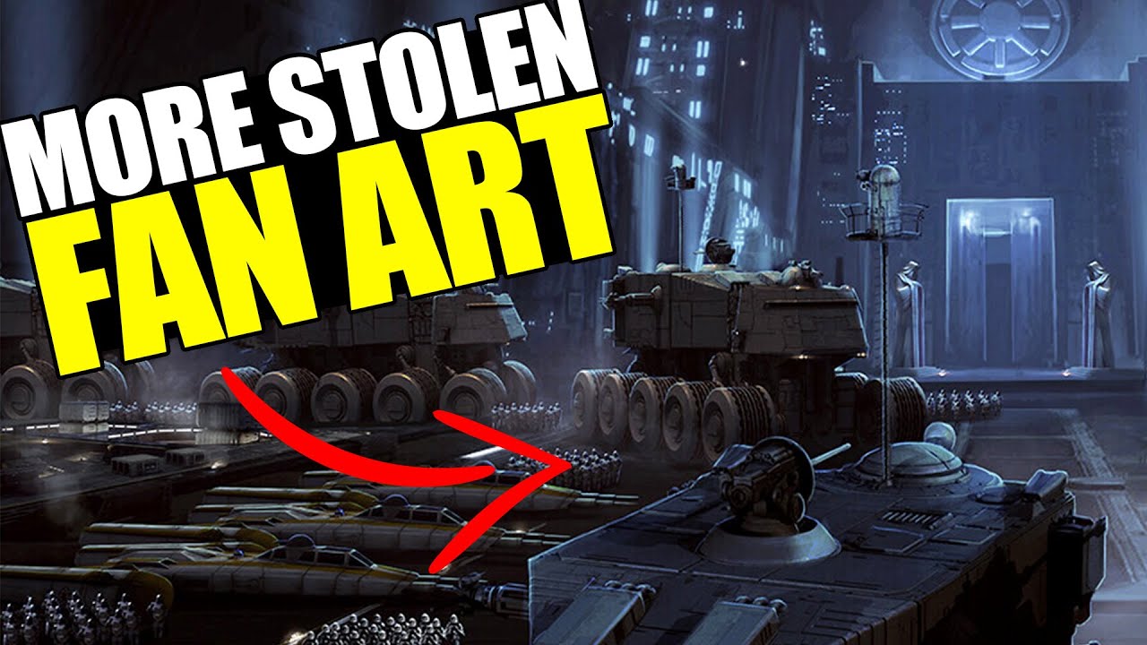 This NEEDS TO STOP -- Star Wars is STILL STEALING fan art!