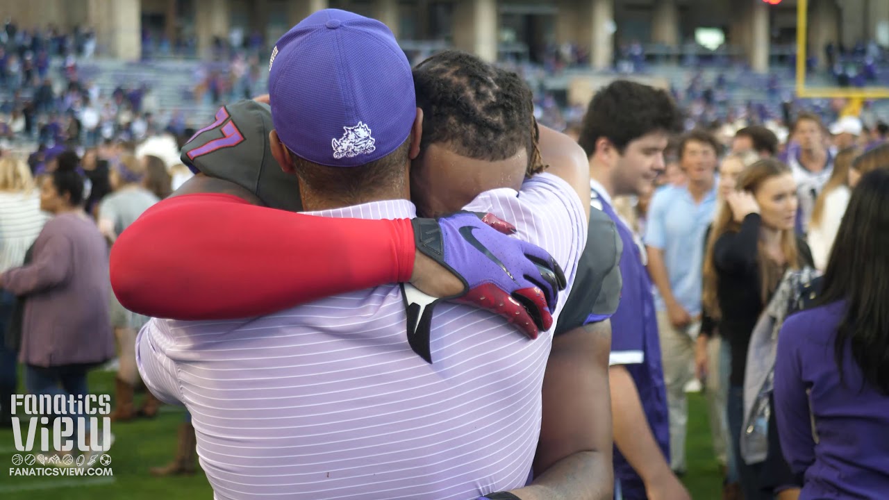 TCU's Lucas Niang Shares Emotional Moment After Win vs. Texas | #BiggerThanFootball
