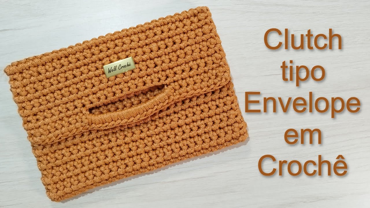 Clutch tipo Envelope em Crochê