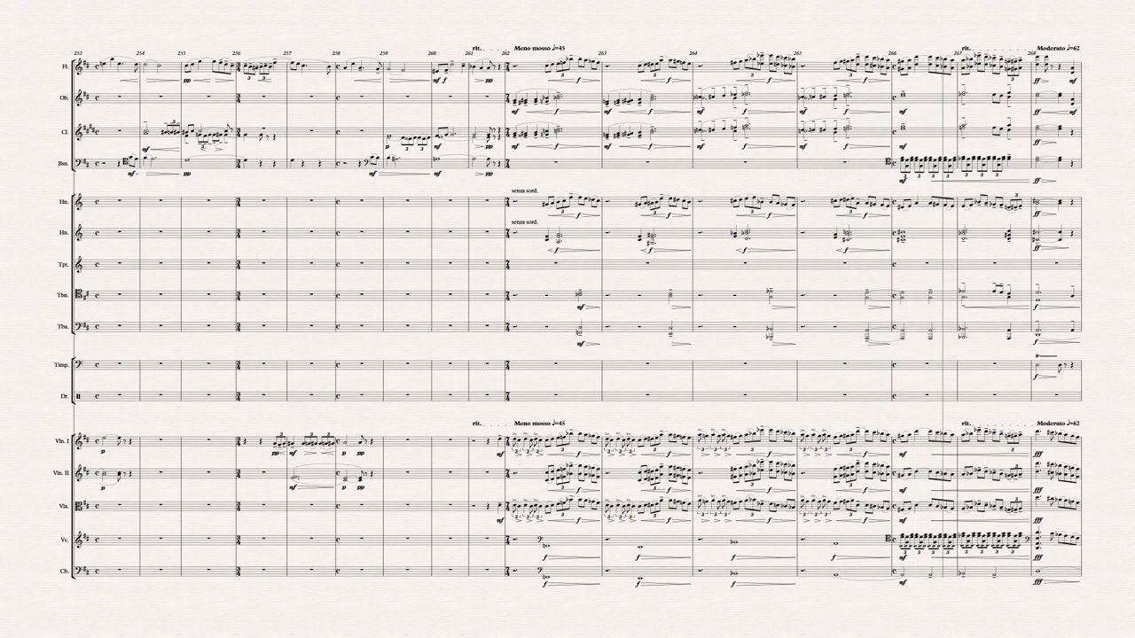 Rachmaninov, Symphony No 1 Complete, Sibelius/Noteperformer virtual performance video score