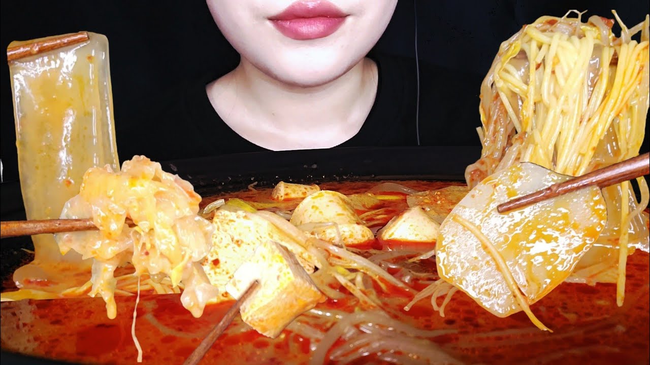 Mala Tang ASMR/ Spicy Numbing Soup Eating🍲/ Spicy Food🌶🌶🌶/ 마라탕 먹방