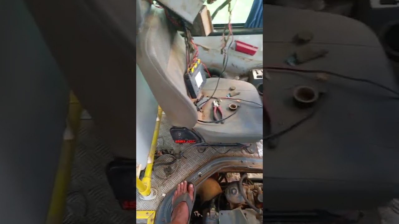 ônibus com partida bloqueada