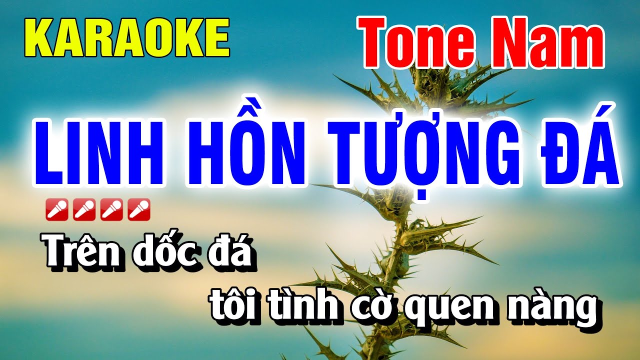 Karaoke Linh Hồn Tượng Đá Tone Nam Nhạc Sống Hay Nhất | Nguyễn Linh