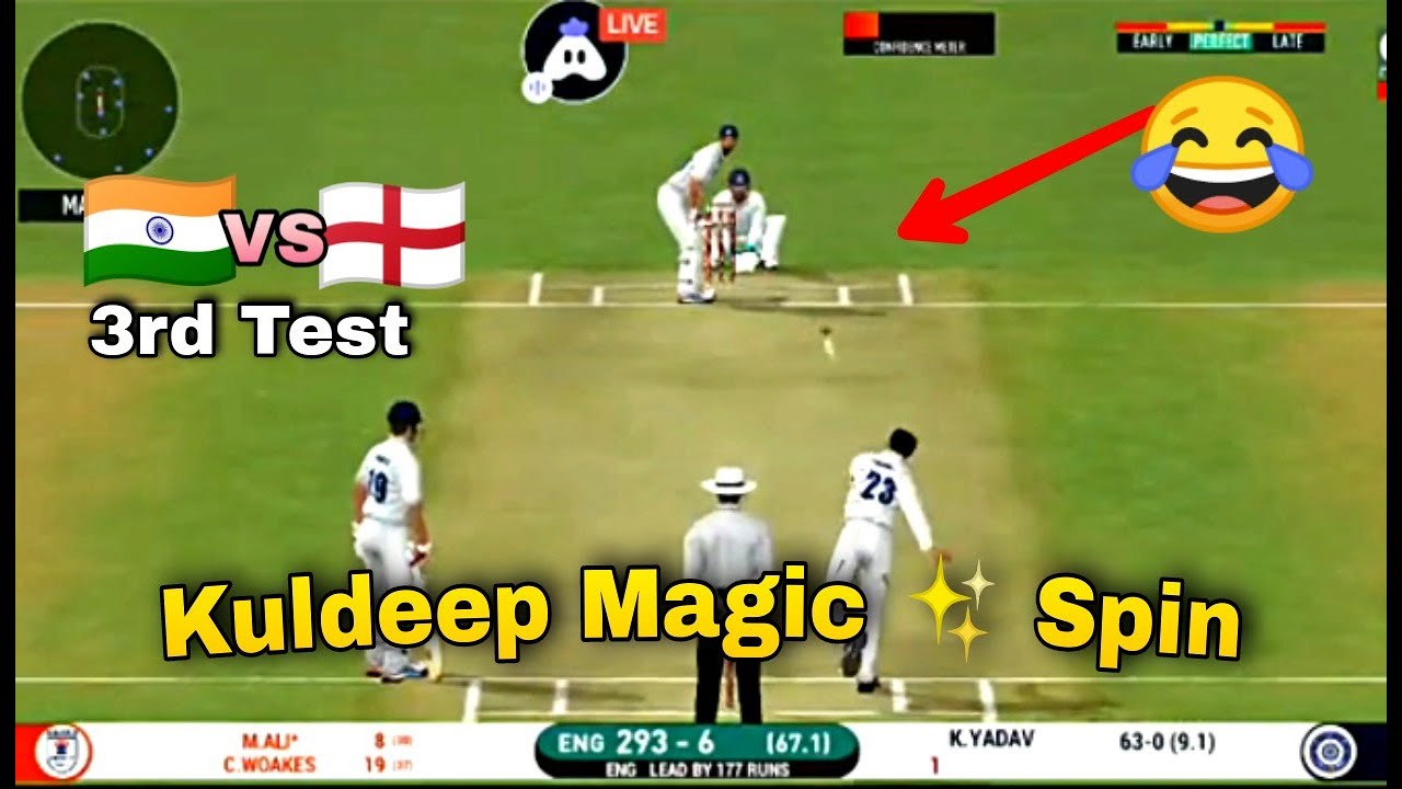 Kuldeep Yadav Magic Spin in IND vs ENG 3rd Test Match || Real Cricket&trade; 20 Test Spin Ball