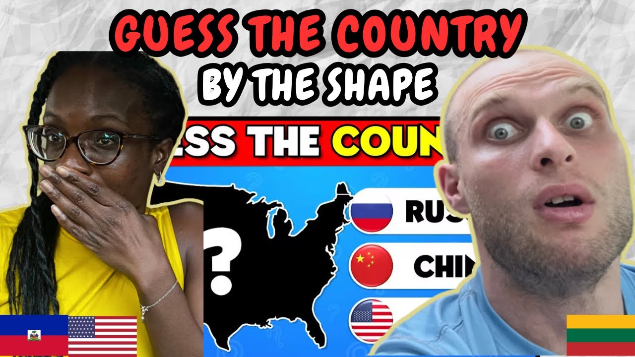 REACTION TO Guess the Country by the Shape Quiz 🌎🤔 | Can You Guess All 40 Countries?