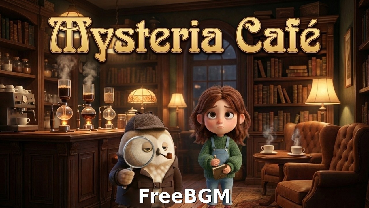 【Free BGM】Mysteria Cafe｜大正浪漫ミステリー音楽集（洋館・探偵・純喫茶）