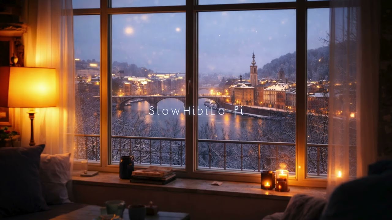 [playlist]雪降る街を窓辺から眺める静かな冬のJazz作業用音楽🌲❄️– Slow Winter Jazz Music for Calm Work & Relax