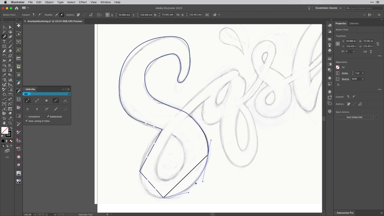 Branding Design Project - 01 Lettering Build | InkScribe