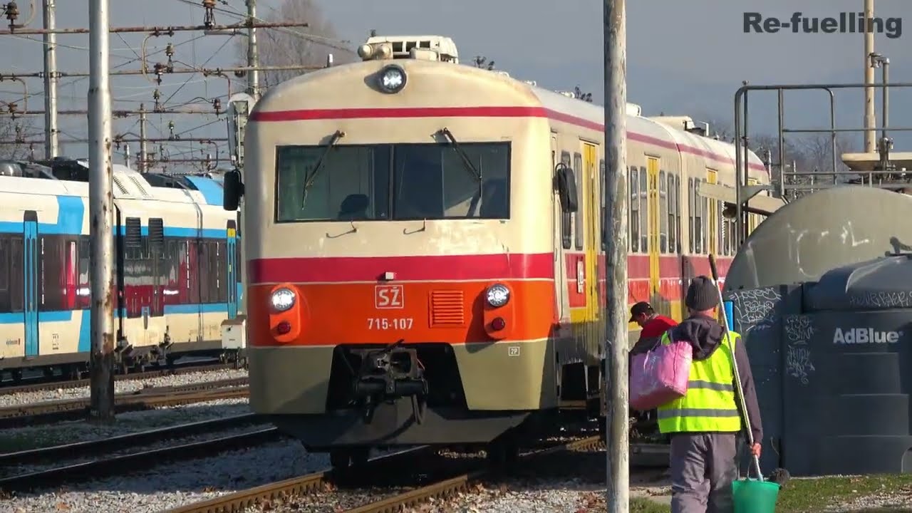 Trains Slovenia 2023 - Ljubljana Central - Part 2 of 2 / 4K