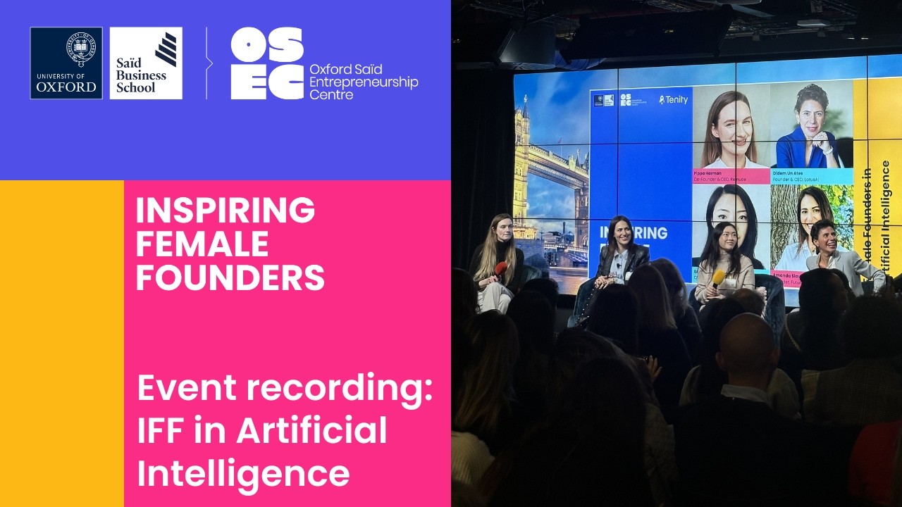 Event recording: Inspiring Female Founders in Artificial Intelligence
