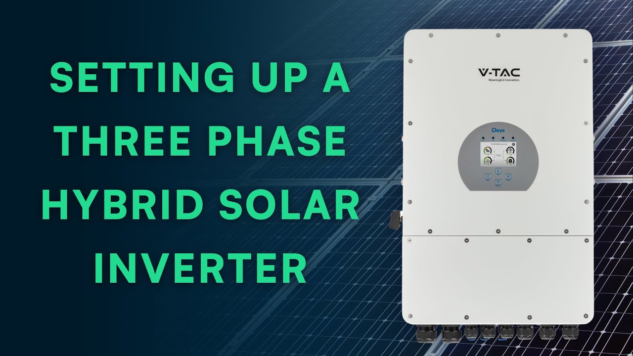 Installing a Three Phase Hybrid Inverter Deye x V-TAC