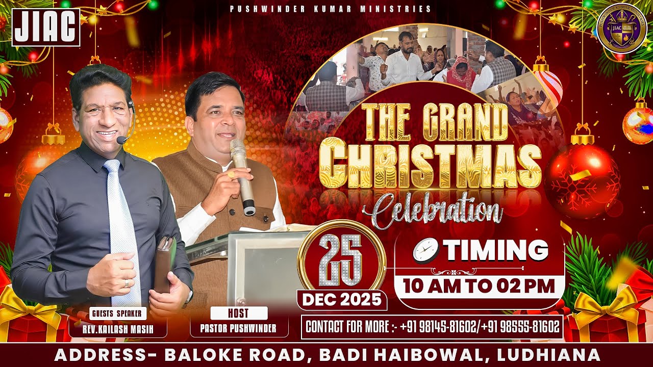 🎄GRAND Christmas Blessing Service | Power • Presence • Praise | Ps. Pushwinder ✨