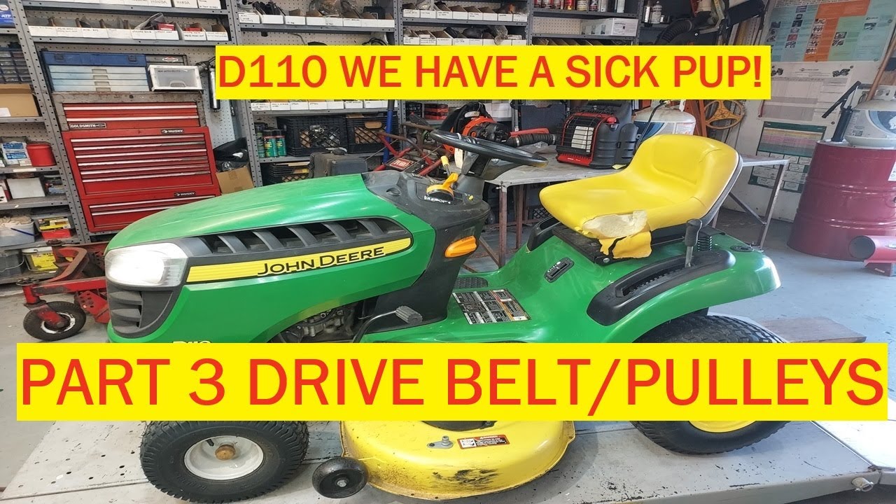 John Deere D110 Rejuvination! Part 3 Drive Belt and Pulleys!
