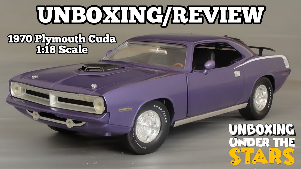 Распаковка и обзор Plymouth Cuda 1970 года в масштабе 1:18. Издание Under The Stars!!