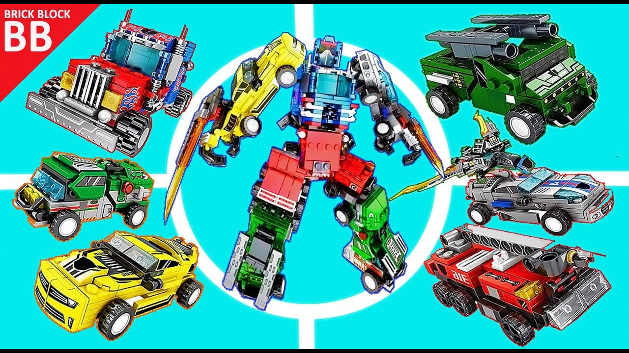 Скоростная сборка Оптимус Максимус !! ⚡️ Как сделать робота Sembo Block Lego Combiner Transformers