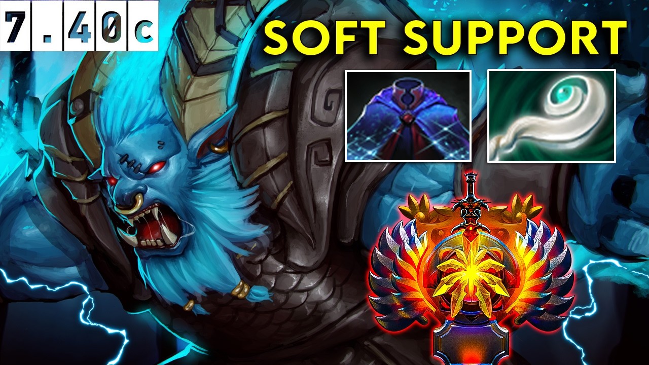 Spirit Breaker Immortal Soft Support - Dota 2 Patch 7.40c Pro Pub Gameplay