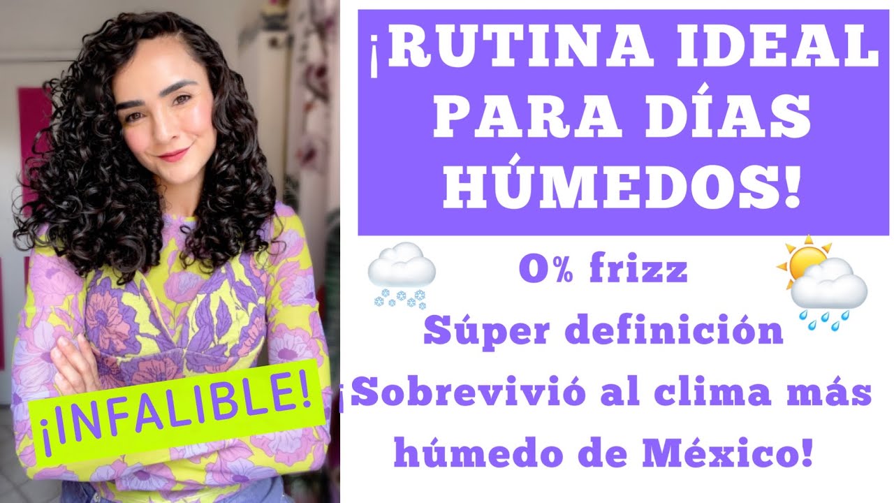 ✨¡RUTINA DE ESTILIZADO ANTIHUMEDAD INFALIBLE! ✨ ¡BYE FRIZZ!LOS RIZOS NO SE DESHACEN ! ✨ #metodocurly