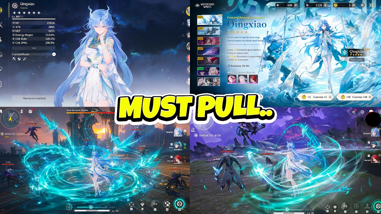 JUST IN! QINGXIAO CONFIRMED KIT IS ABSOLUTELY INSANE! FLYING SWORDS & AIR ATTACKS - WUWA 3.6